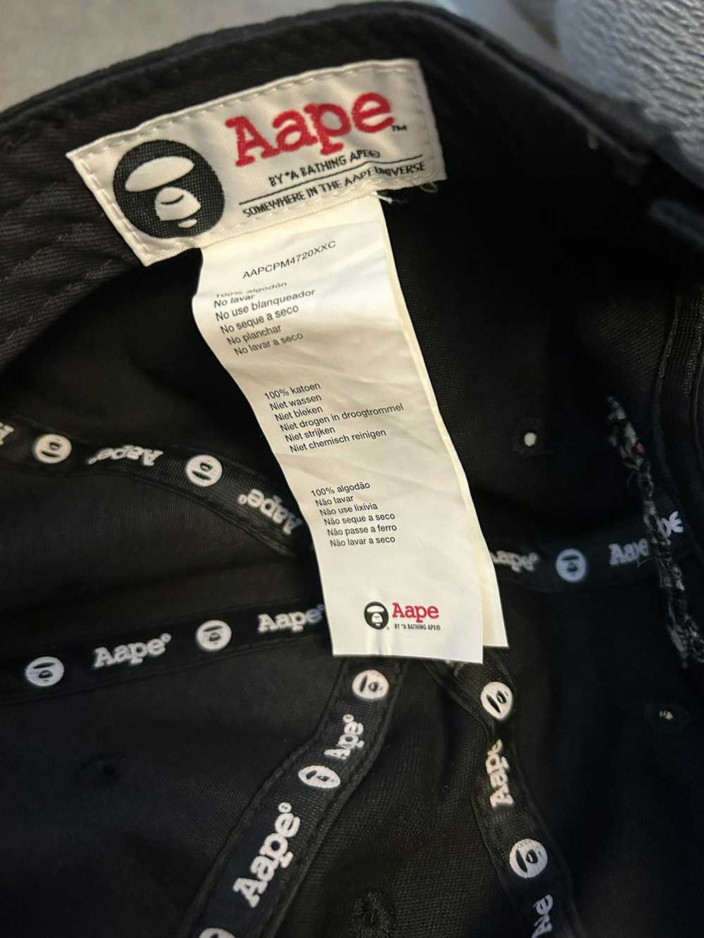 Aape AAPE by A Bathing Ape Moonface Black Cap - image 3