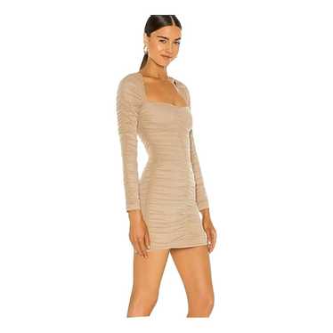 Michael Costello x Revolve NEW Ivory Orchid Bell Sleeve Ruffle Mini Dress cheapest Size S