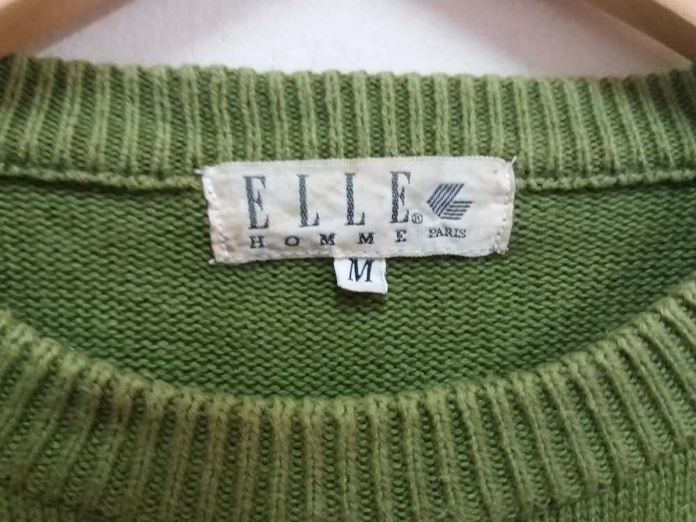 Brand × Vintage Elle Homme Paris big logo sweater… - image 3