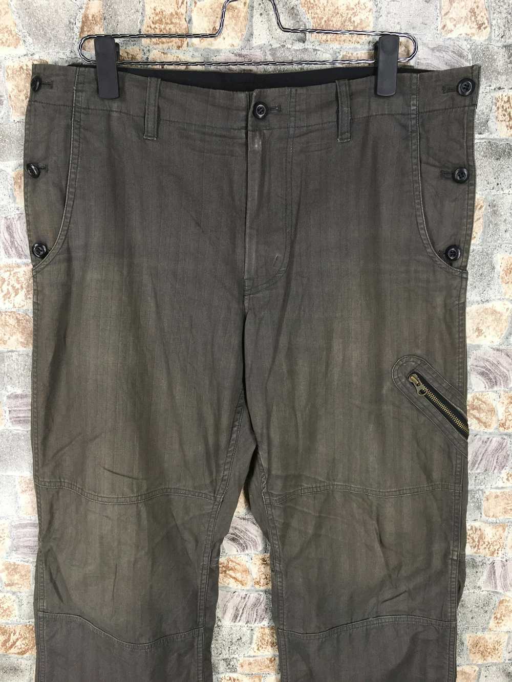 PPFM PPFM Japan Cargo Pants Loose Wide Leg Milita… - image 2