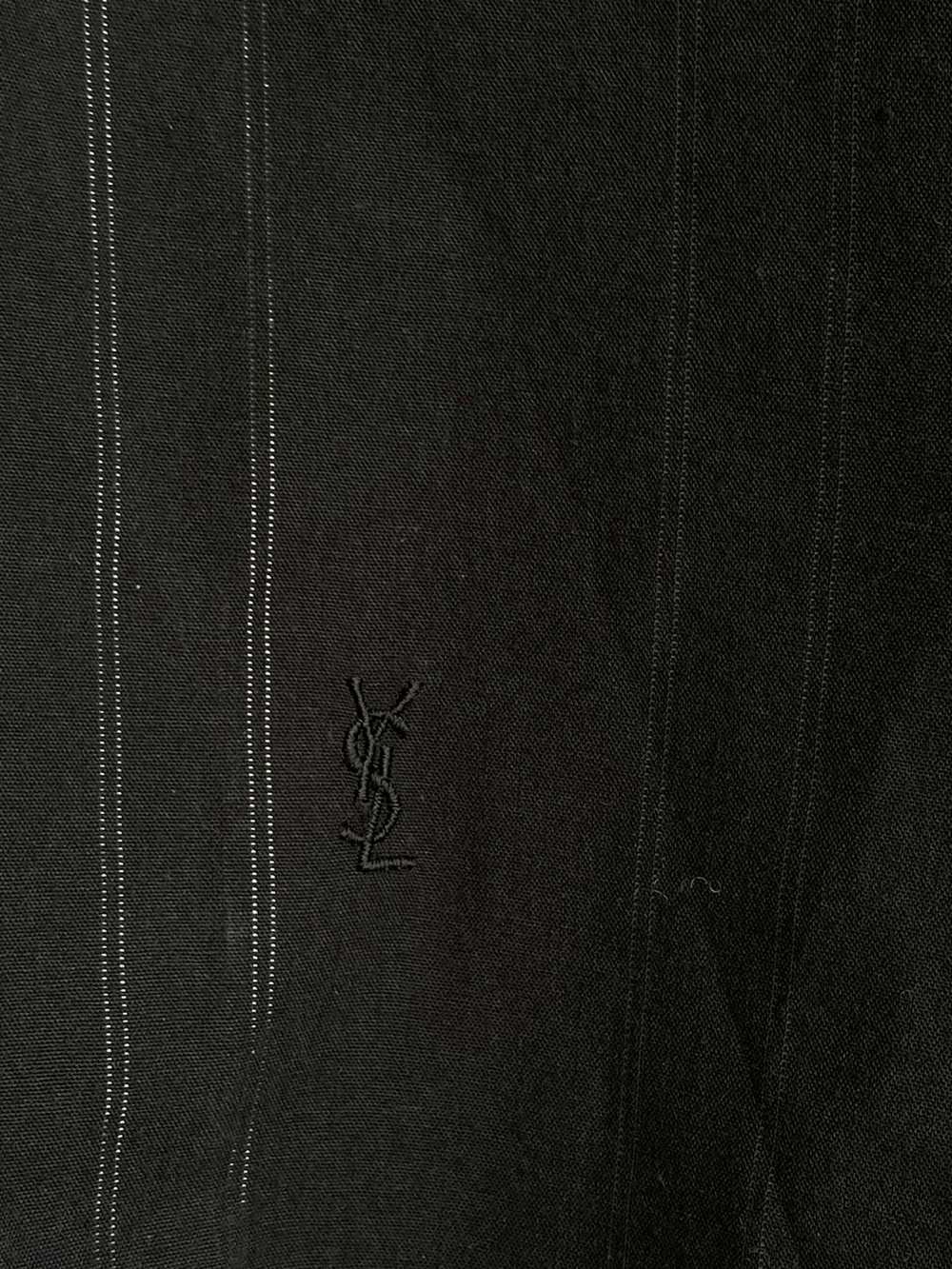 Vintage × Yves Saint Laurent Black YSL Shirt Shin… - image 2