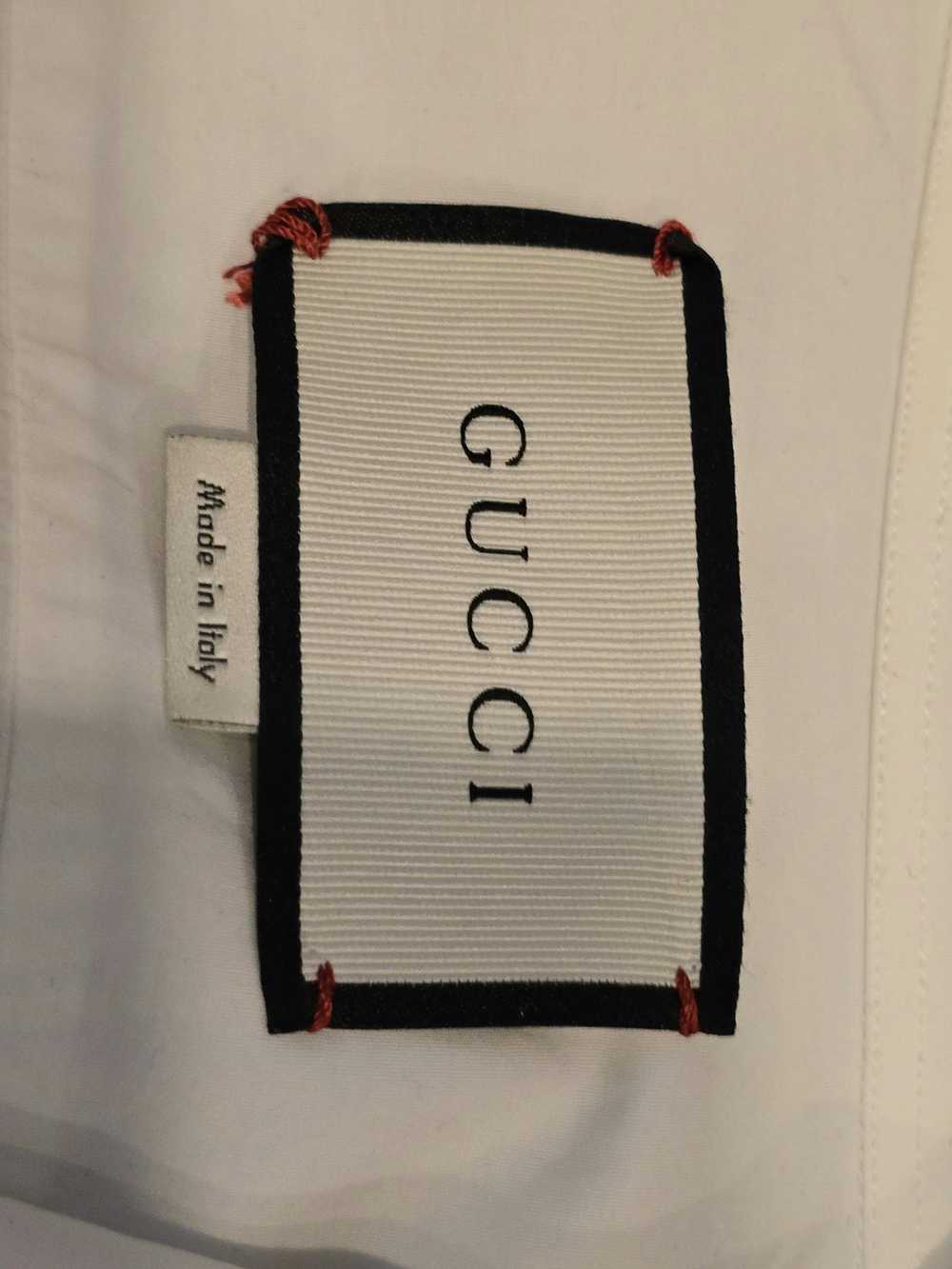 Gucci Gucci Men's White Fit Red Green Epaulet Mil… - image 4