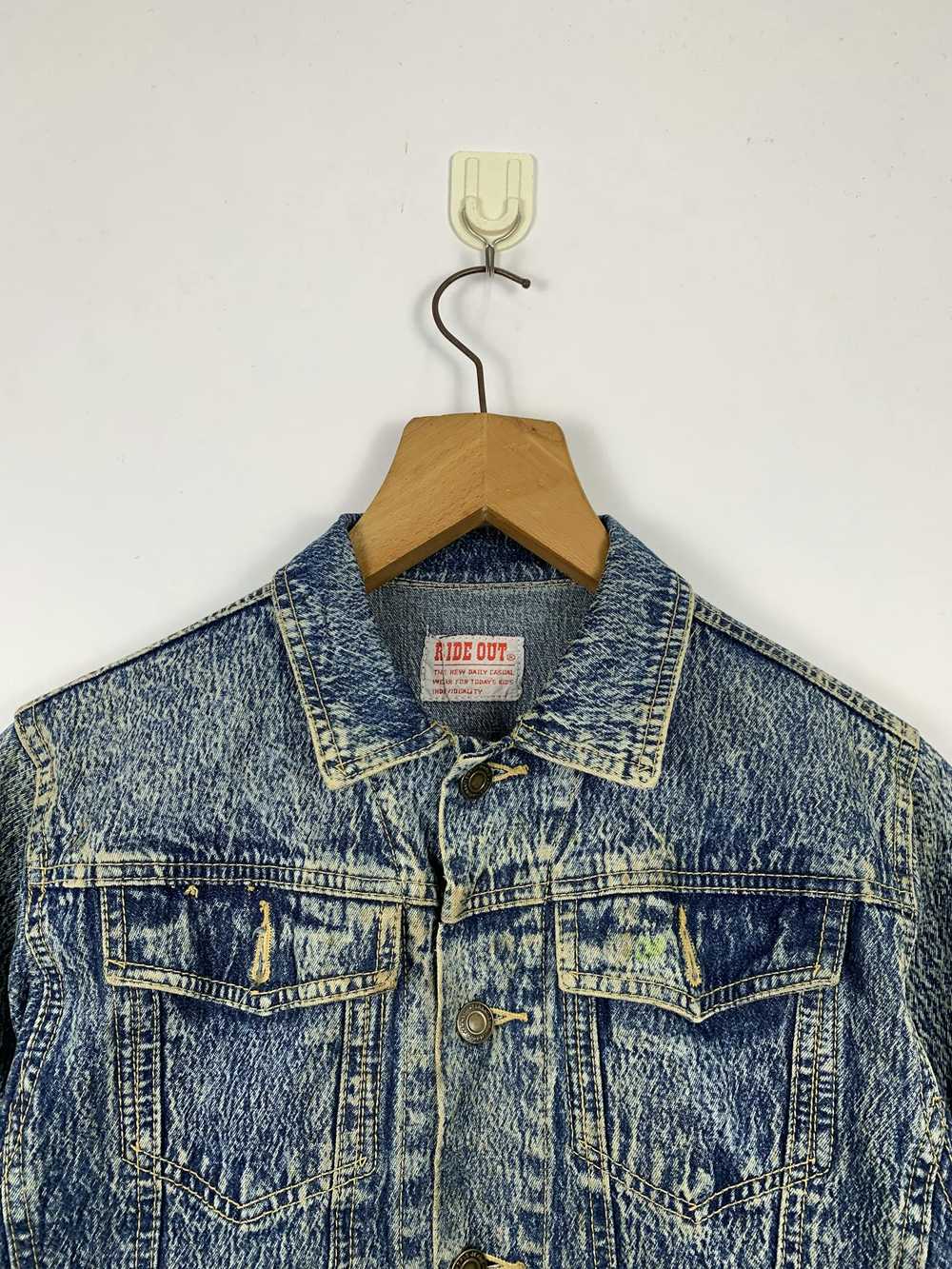 Denim Jacket × Distressed Denim × Streetwear Vint… - image 2