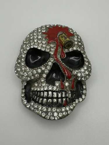 Skulls × Streetwear × Vintage Skull Rhinestone Bel