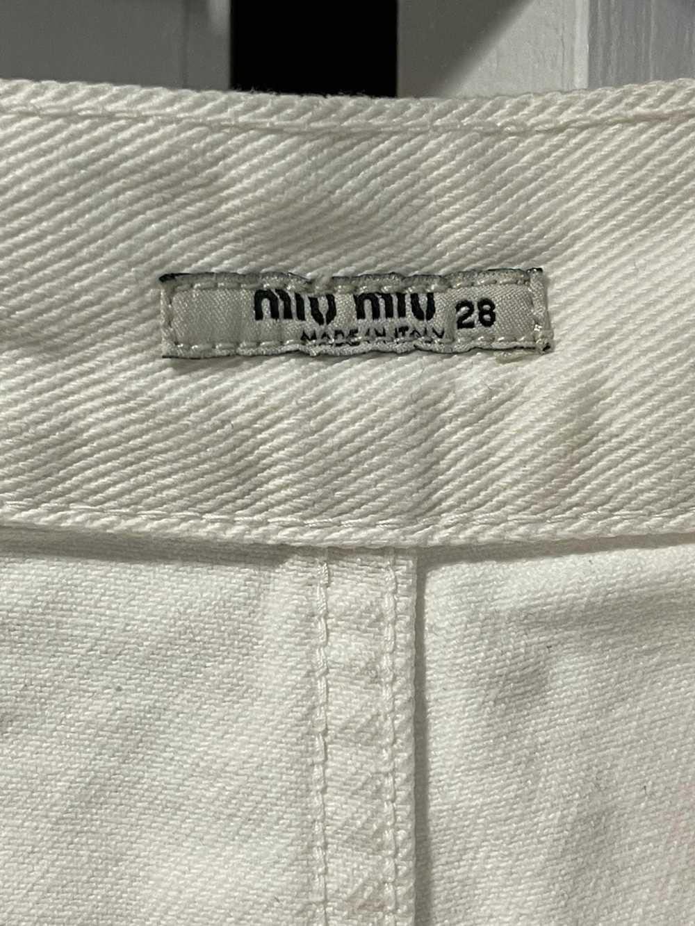 Miu Miu Vintage wide leg no pocket jeans - image 4