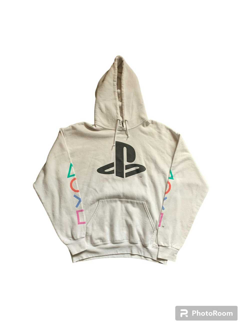 Streetwear × Vintage PlayStation hoodie (white) - image 2