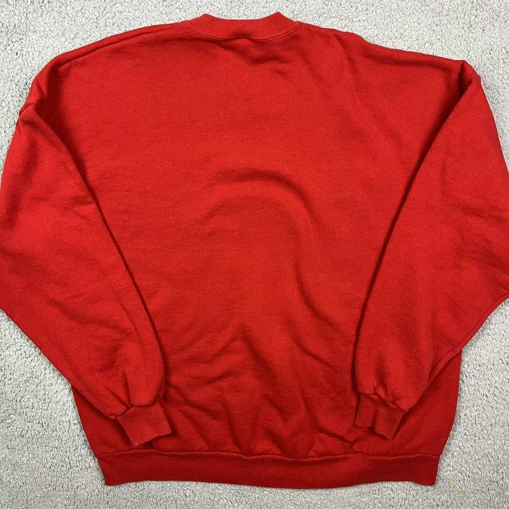 Jerzees Vintage Blank Sweatshirt Mens Red Jerzees… - image 3