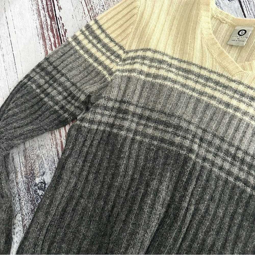 Vintage Vintage 90’s 100% Wool Ribbed Long Sleeve… - image 2
