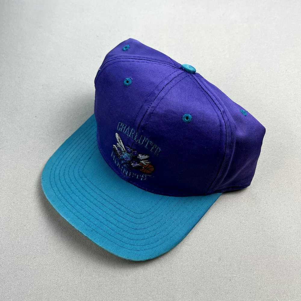 NBA × Vintage Vintage Charlotte Hornets Hat Snapb… - image 1