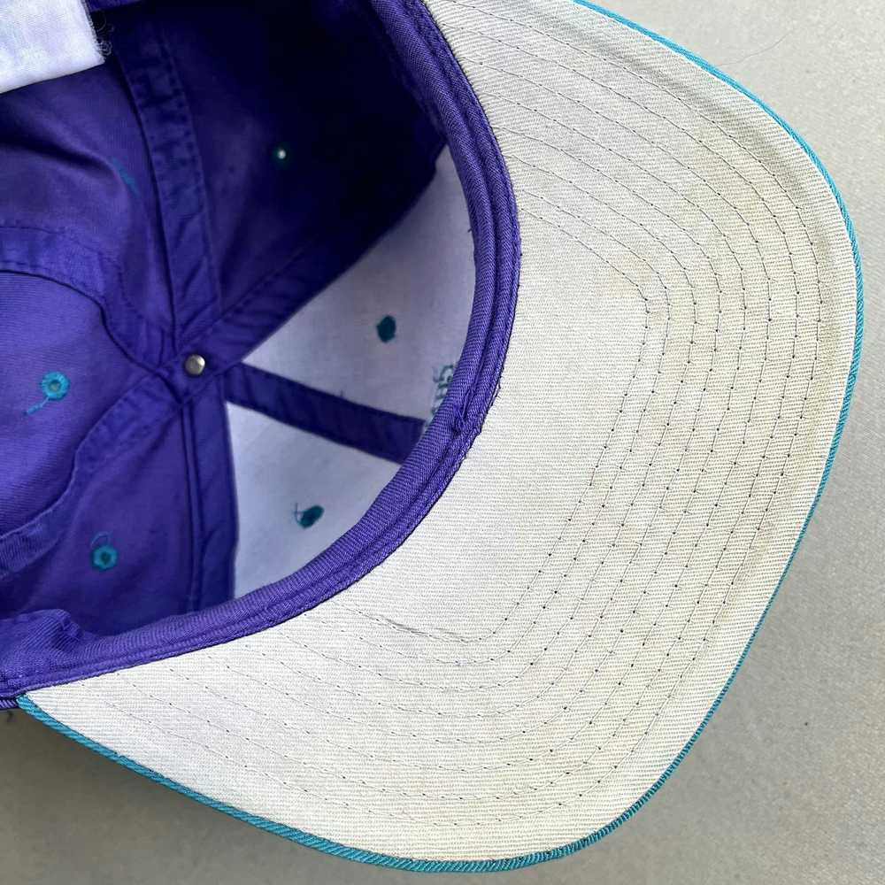 NBA × Vintage Vintage Charlotte Hornets Hat Snapb… - image 8