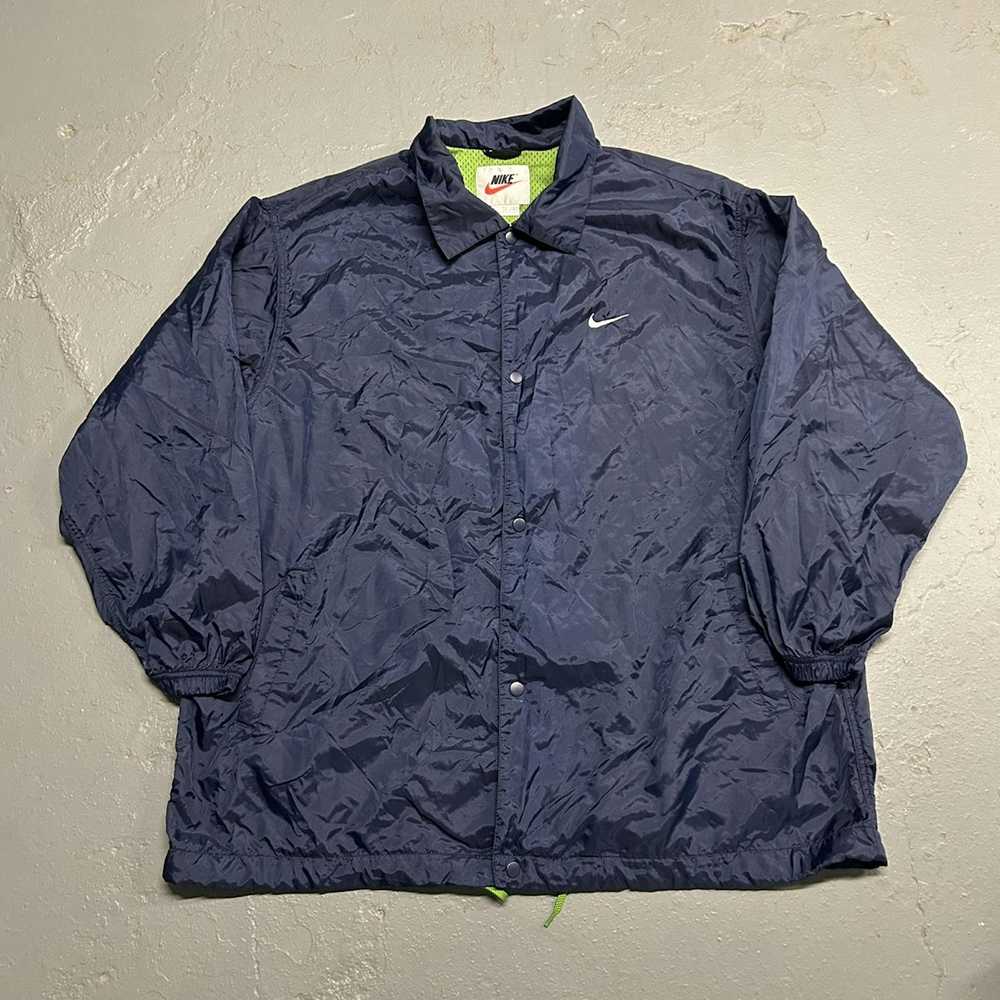 Nike Navy 90’s Vintage Nike Windbreaker Jacket Se… - image 1