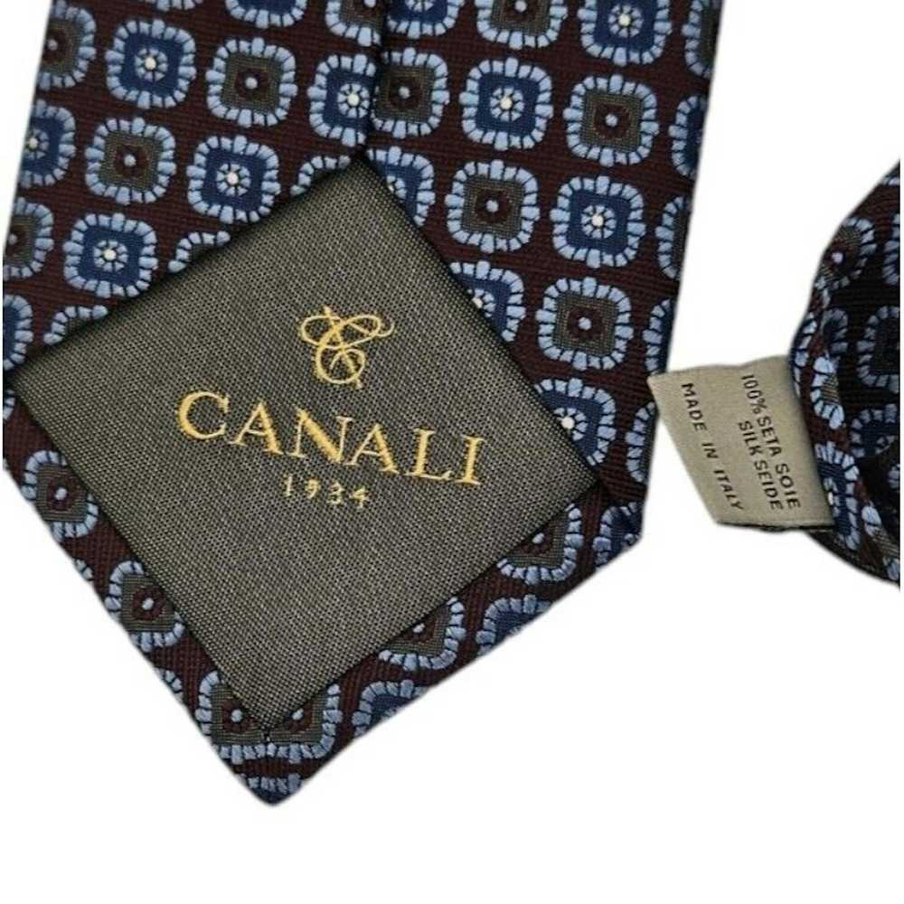 Canali CANALI 1934 Current Geometric Silk Tie ITA… - image 6