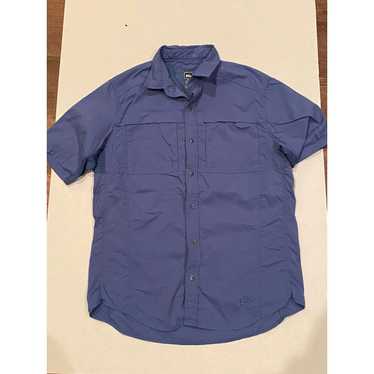 Rei REI Men's Blue Button Shirt Size Medium