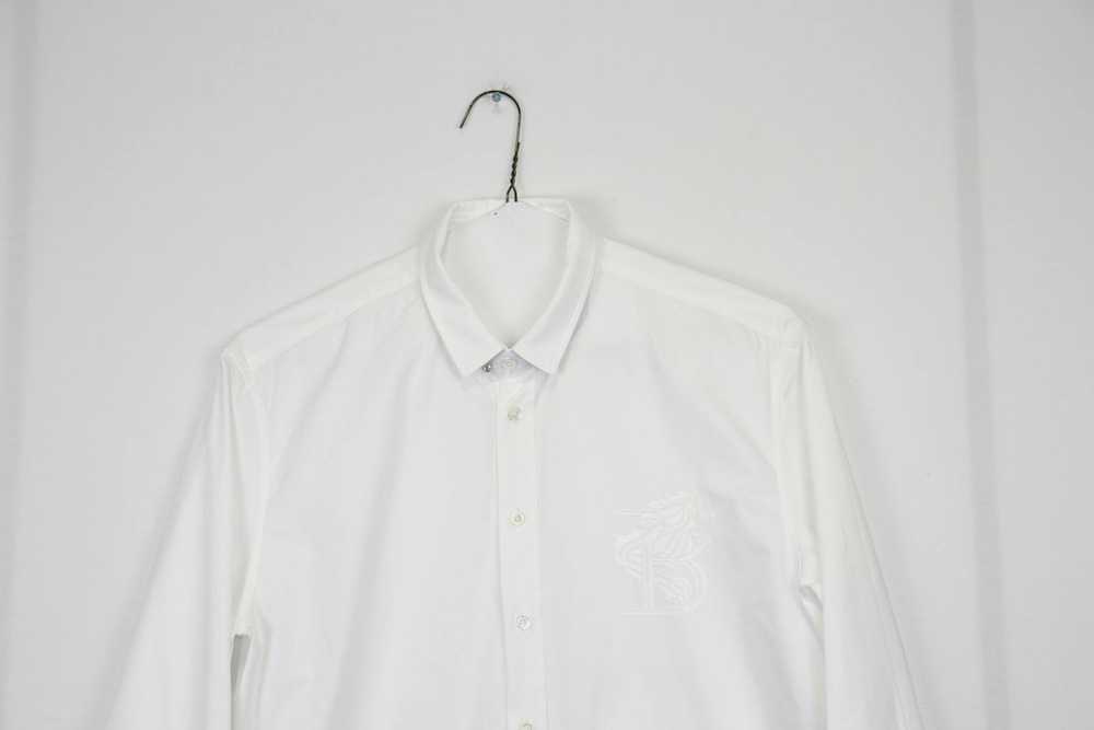 Balmain o1rshd B Dragon Embroidered Button Up in … - image 4