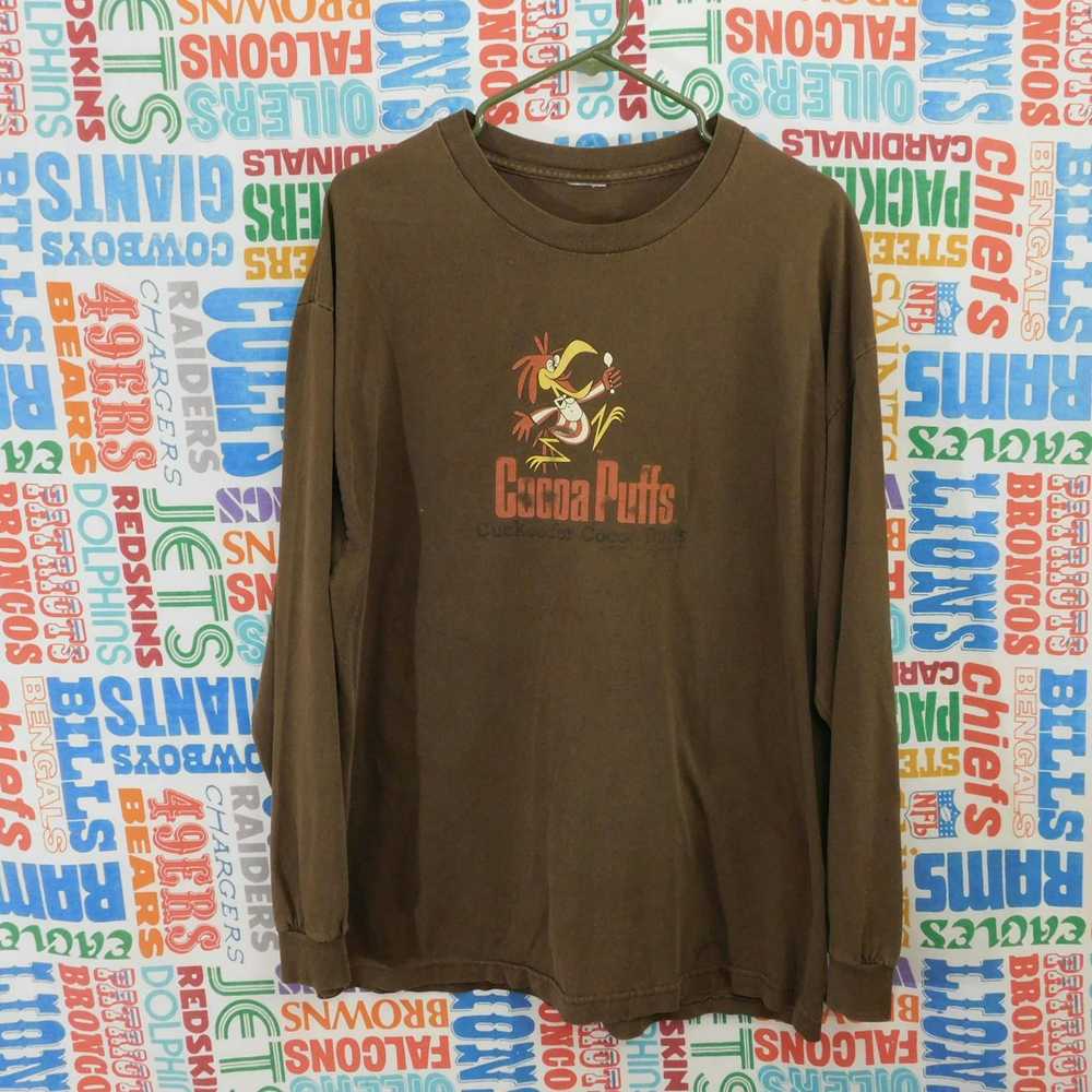 Gildan Cocoa Puffs Long Sleeve T Shirt Size XL Br… - image 1
