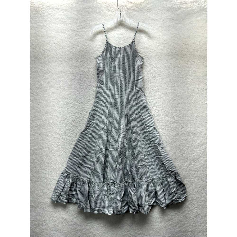 Vintage Biba Maxi Day Dress S M Small Medium Grey… - image 2