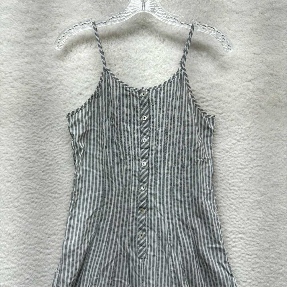 Vintage Biba Maxi Day Dress S M Small Medium Grey… - image 3
