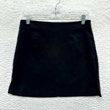 Vintage 90s Y2K Vintage P&S Mini Skirt L Large Bl… - image 1
