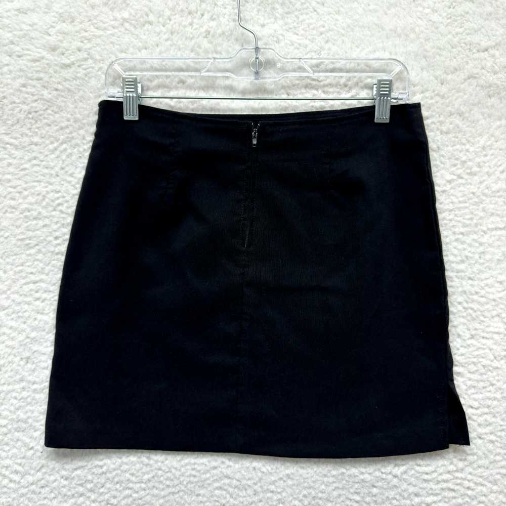 Vintage 90s Y2K Vintage P&S Mini Skirt L Large Bl… - image 2