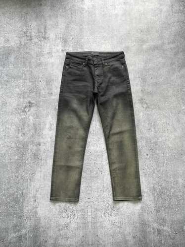 BLACK GOLD Coated Wool PERKUNO Biker Pants with Ankle Zip