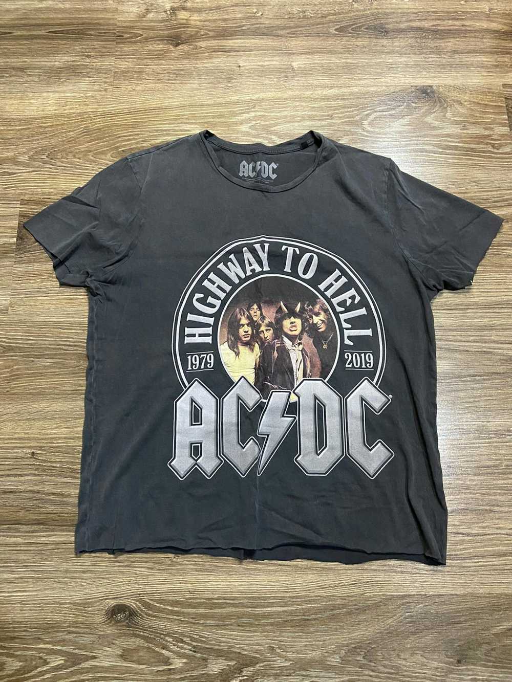 Ac/Dc × Band Tees × Vintage Vintage ACDC Clipped … - image 1