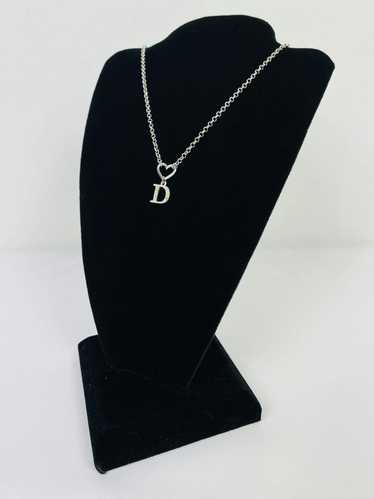 Dior Encrusted D necklace