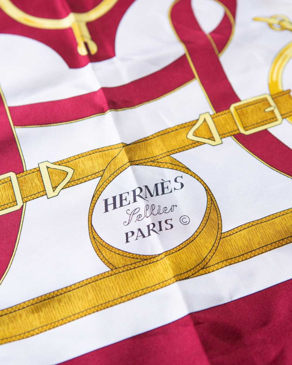 Hermes × Luxury × Vintage Hermes Eperon d’Or silk… - image 11