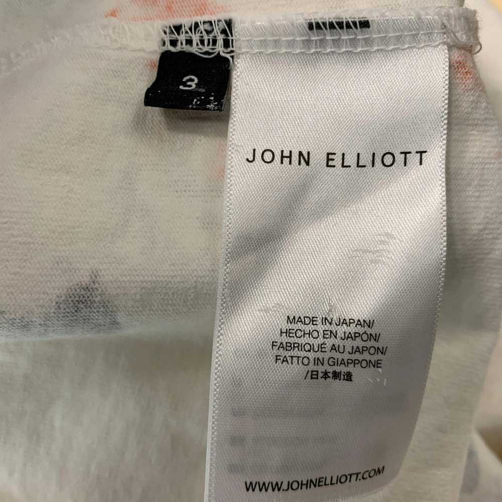 John Elliott White MultiColor Splattered Cotton C… - image 5