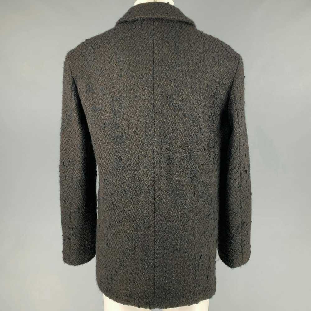 Prada Black Brown Tweed Wool Blend Patch Pockets … - image 4