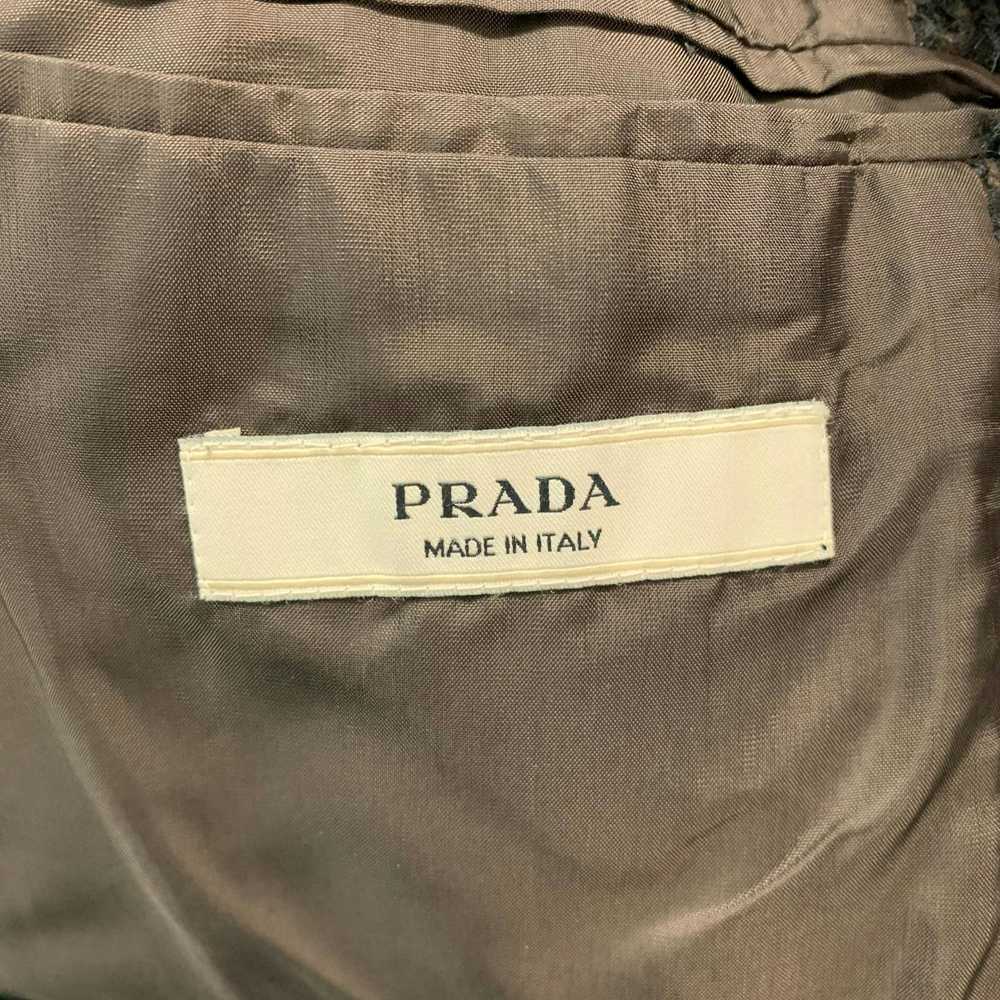 Prada Black Brown Tweed Wool Blend Patch Pockets … - image 6
