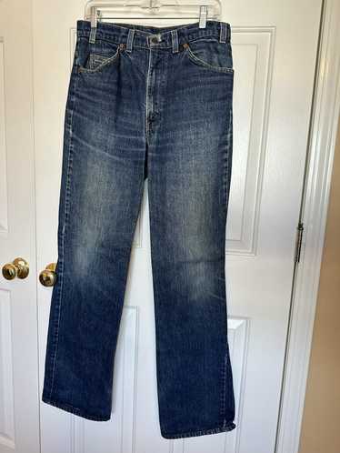 Levis Vintage RARE HTF Red Tab Sz 7 Groovy store Zipper Flare Jeans