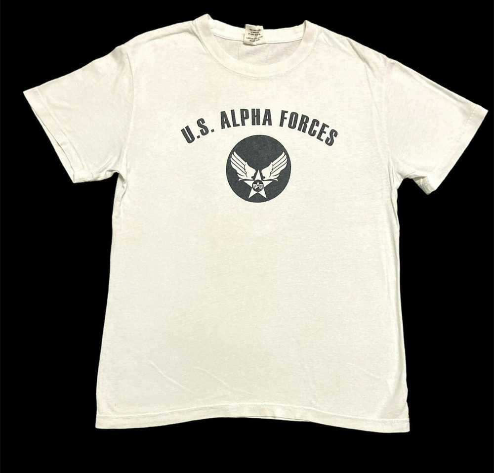 Alpha Industries × Military US Alpha Forces Logo … - image 1