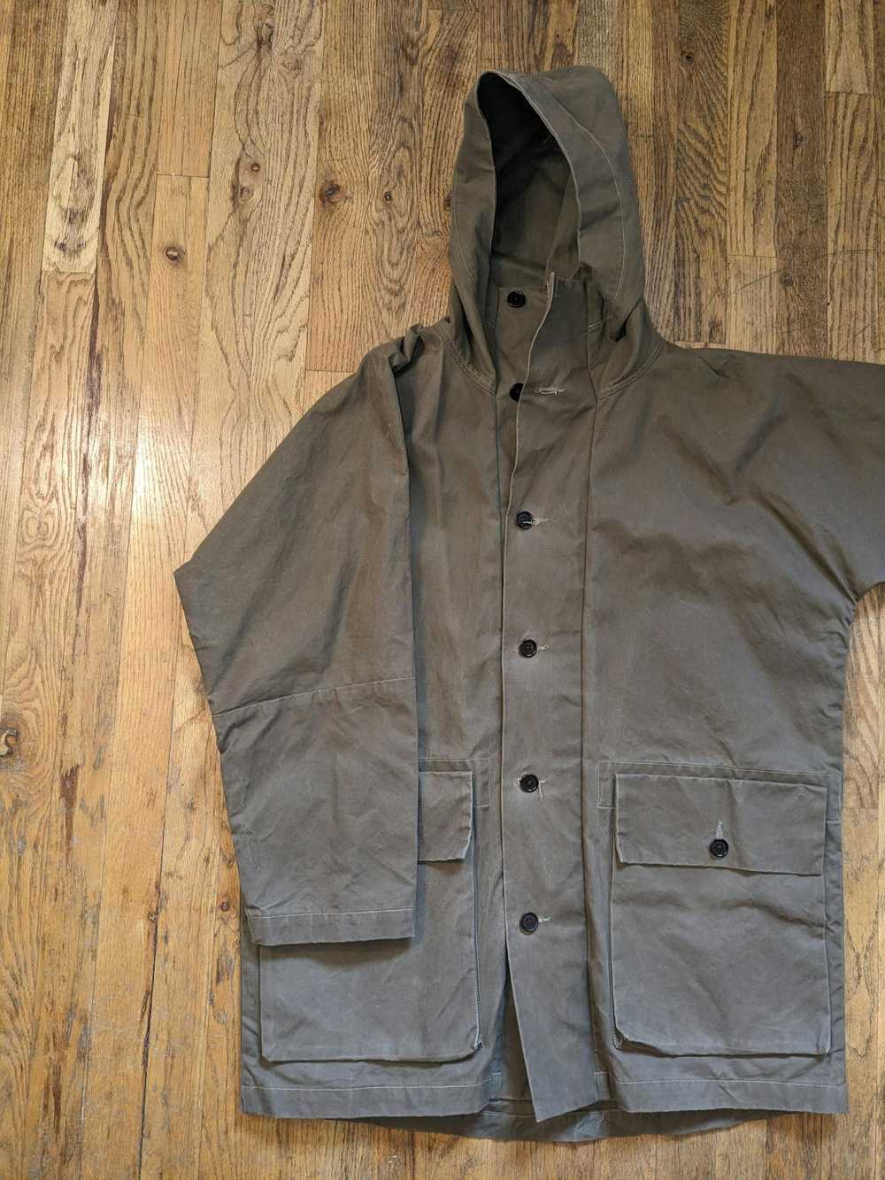 Evan Kinori Evan Kinori Hooded Coat Dry Waxed Cot… - image 3