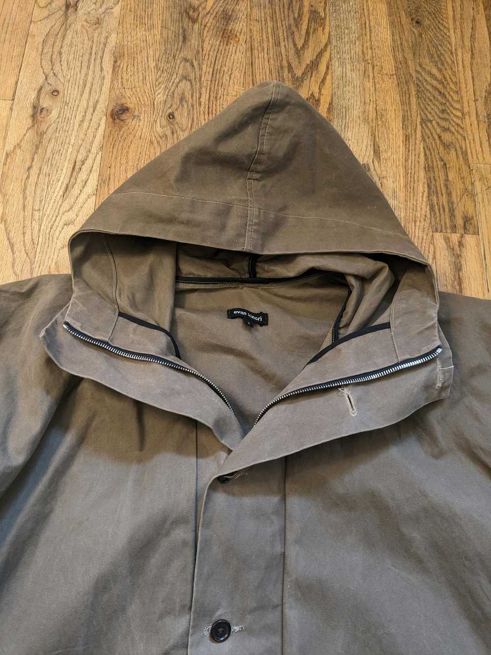 Evan Kinori Evan Kinori Hooded Coat Dry Waxed Cot… - image 5