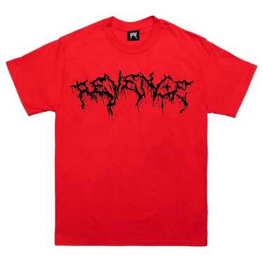 Revenge Revenge Red Lightning Drip Tee S - image 1