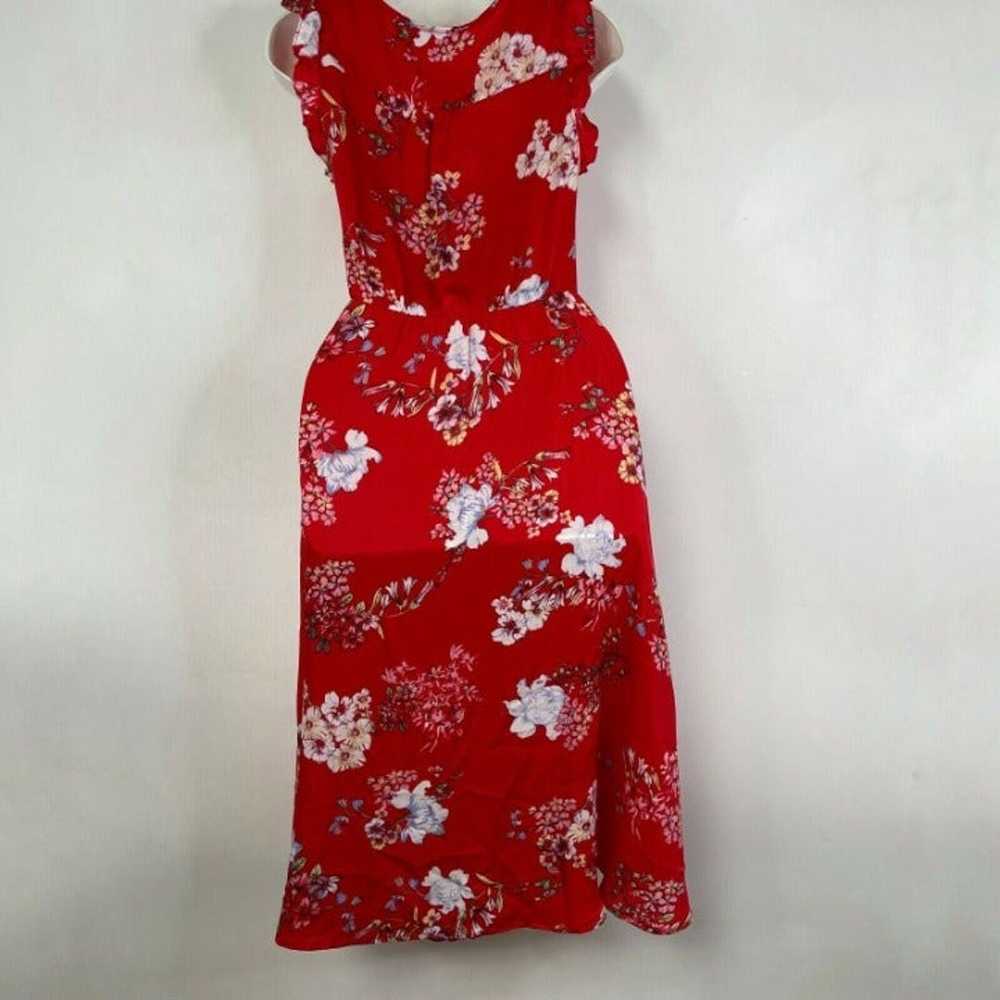 Lulus Blossom Type of Way Red Floral Print High L… - image 4