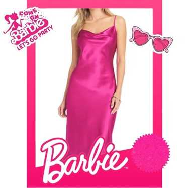 Japna Hot Pink Midi Slip Dress! - image 1