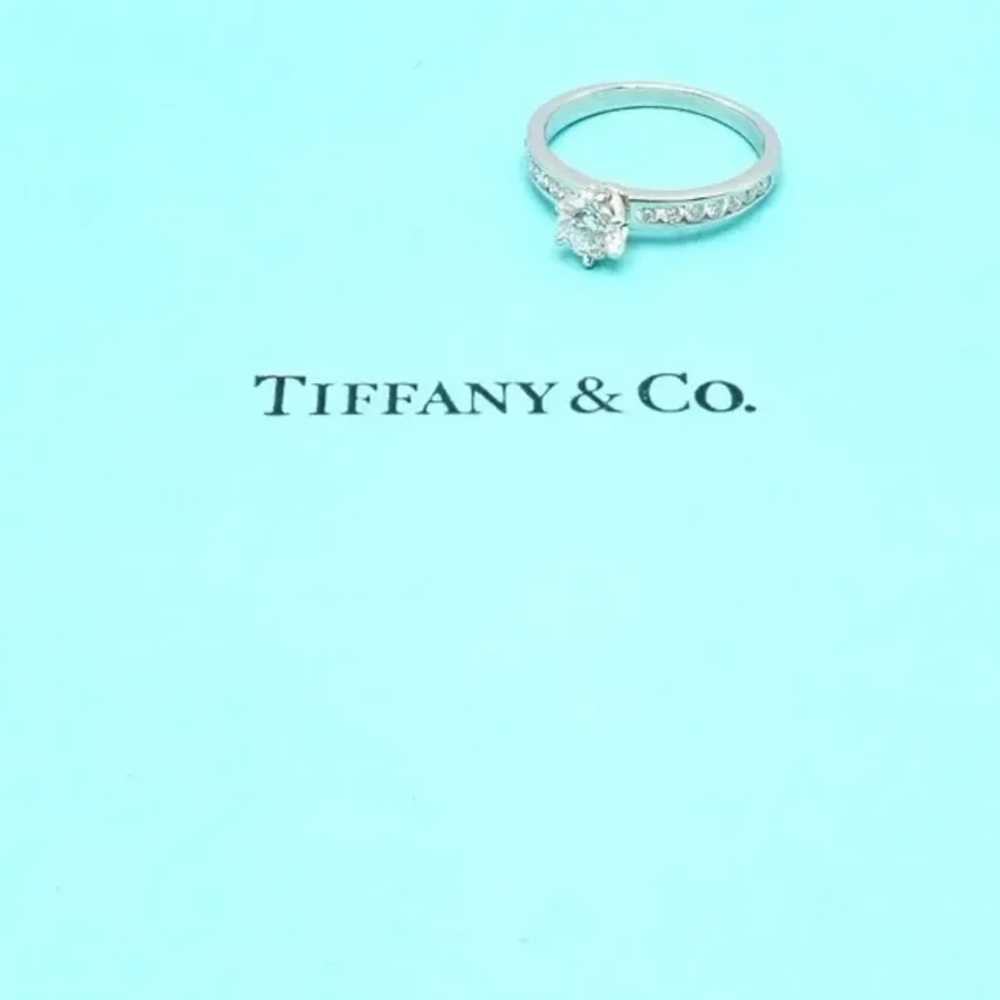 Authentic Tiffany & Co. Platinum 0.59ctw Diamond … - image 2