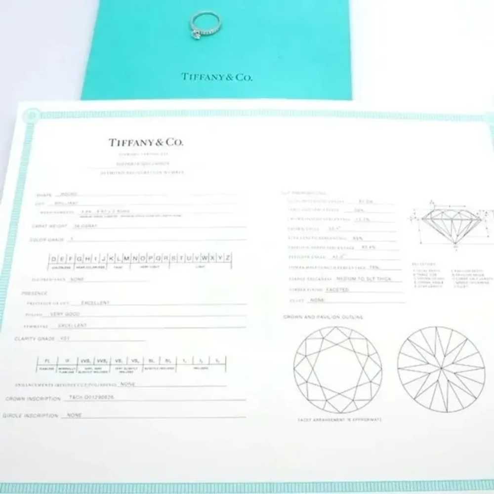 Authentic Tiffany & Co. Platinum 0.59ctw Diamond … - image 5