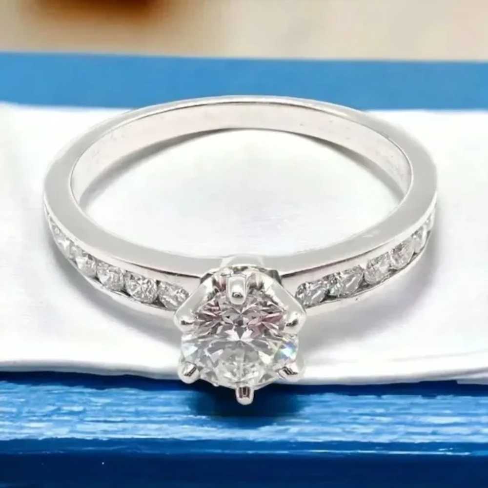 Authentic Tiffany & Co. Platinum 0.59ctw Diamond … - image 8