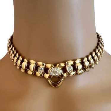 Authentic! Marina B 18k Yellow Gold Heart Diamond 
