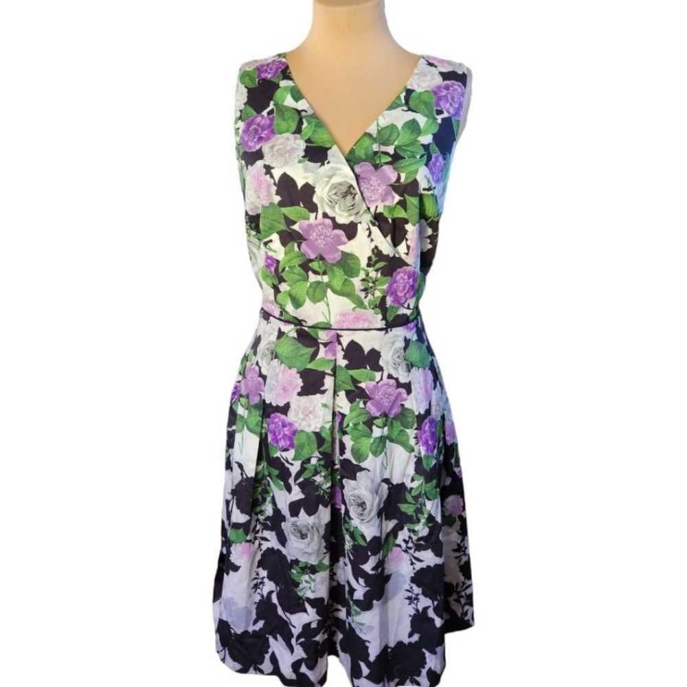 TALBOTS Operah Collection floral sleeveless fit &… - image 2