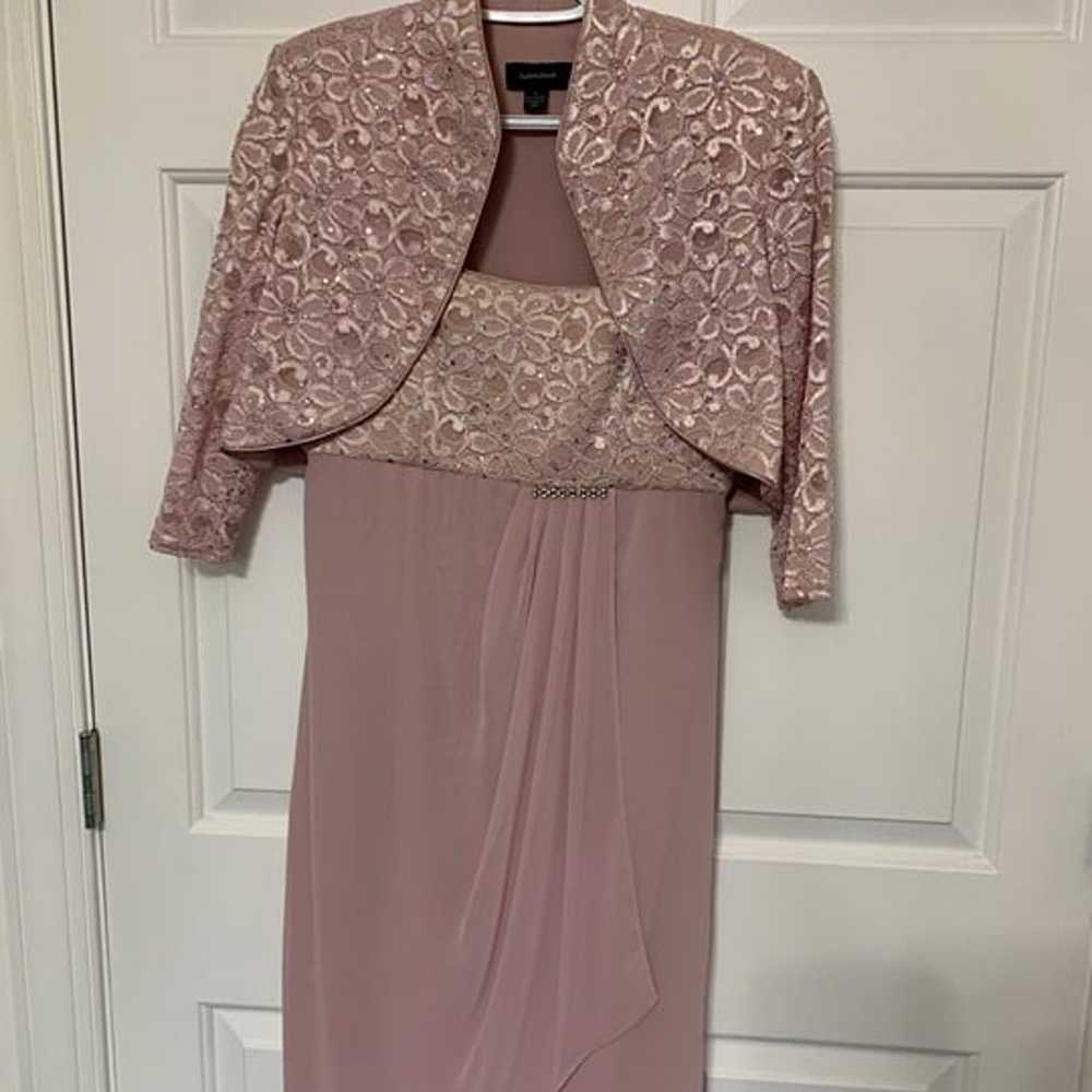 R & M Richard’s Lilac/Pink Size 8 Sequined and Ch… - image 1
