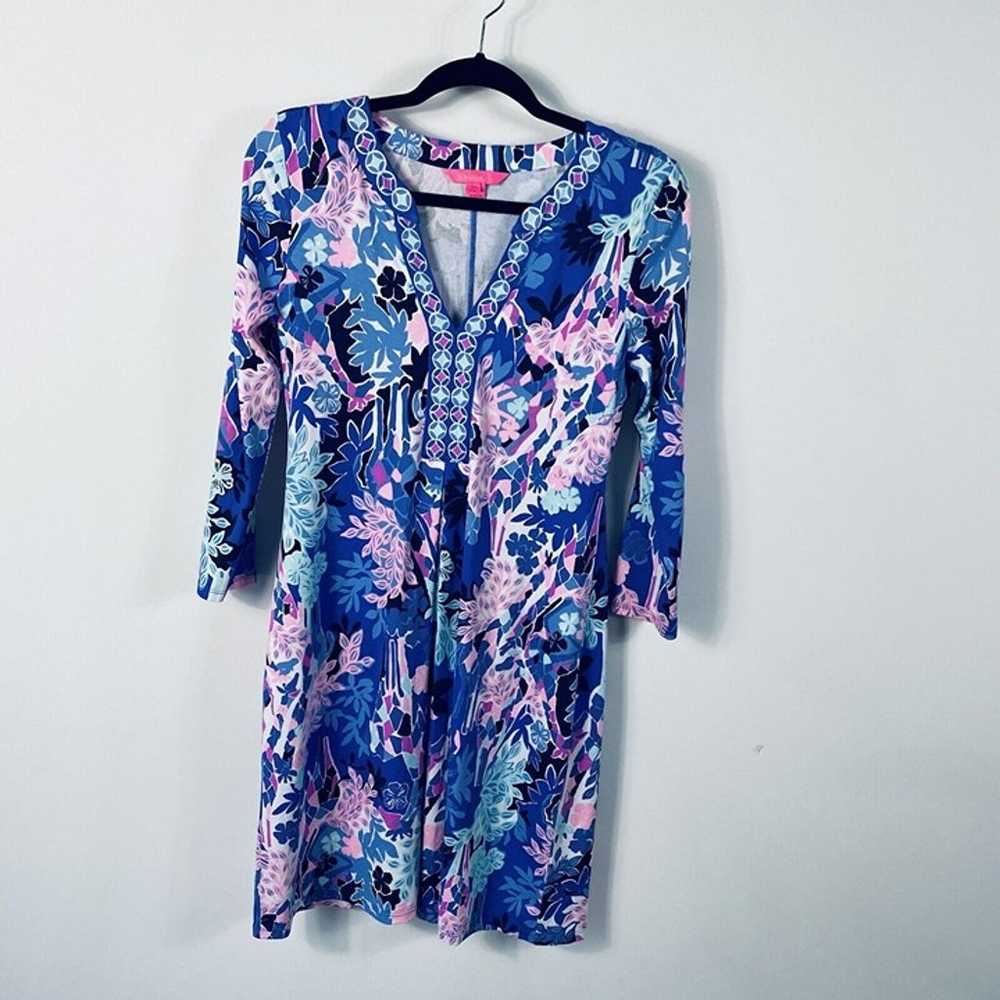 Lilly Pulizter Melli Dress Small Iris Blue Giraff… - image 4