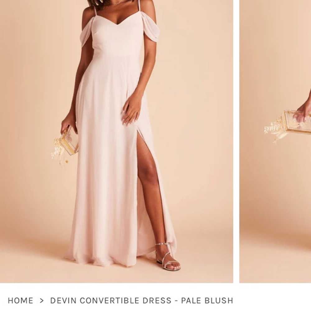 Pale Blush Devin Convertible Dress - Birdy Grey - image 2