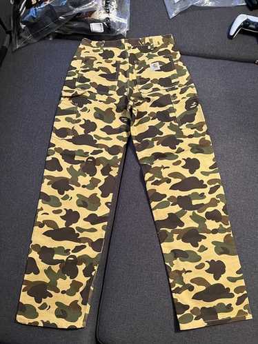 初期 Bape CARGO PANT sizeS BAPE Gradation camo sweat cargo pants Blue A Bathing Ape