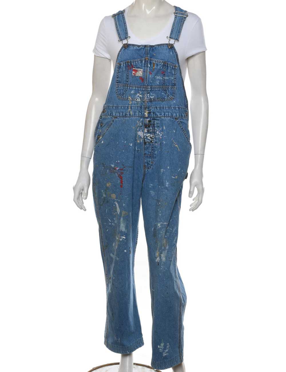 Light Wash Dungarees - W36 L27 - image 1