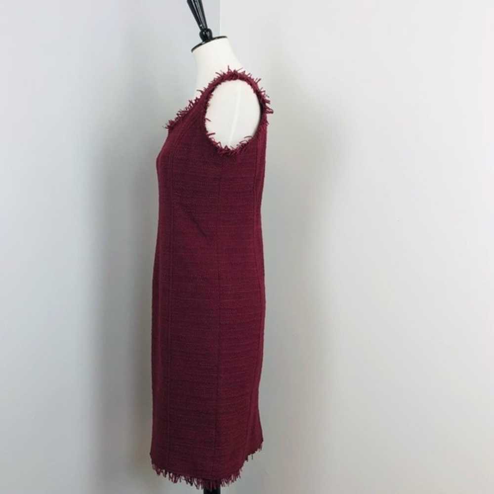 Worth New York Tweed & Fringe Sleeveless Dress 8 - image 6