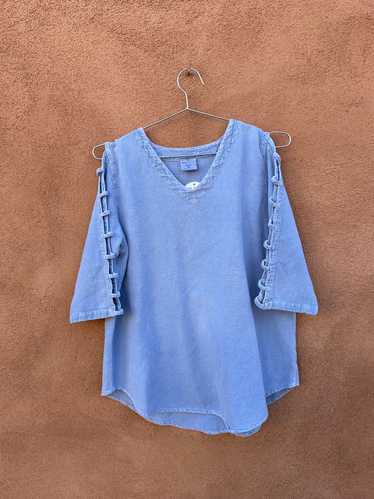 Blue Cotton Top by Sea Breeze