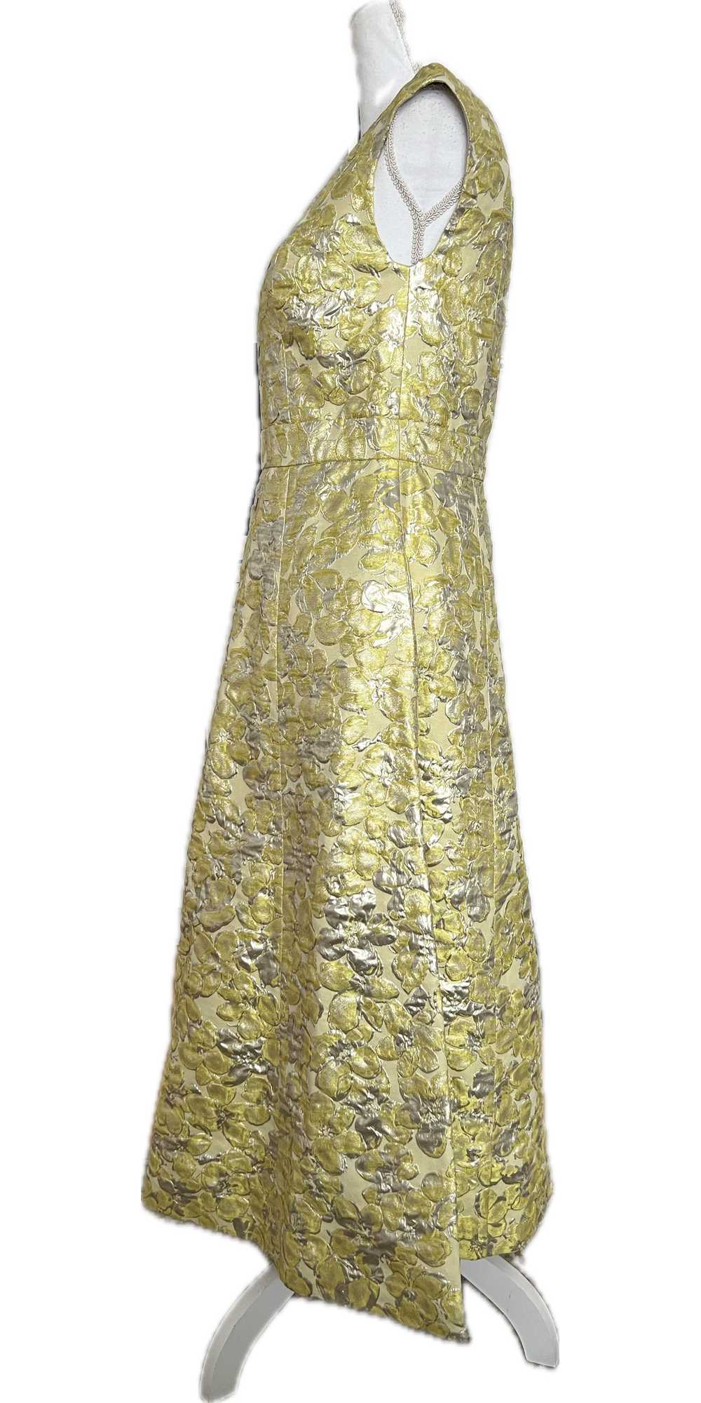 St. John Yellow Gold Cap Sleeve Dress, 4 - image 4
